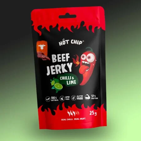 Hot Chip Beef Jerky Chilli & Lime