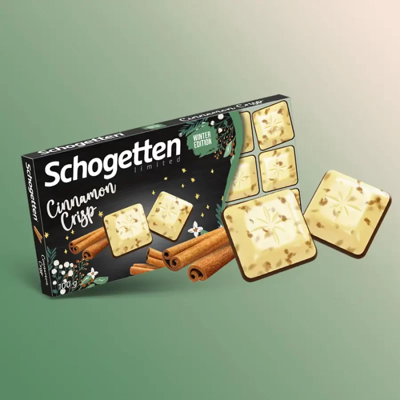 Schogetten Limited Winter Edition Witte Kaneel Crips Chocolade